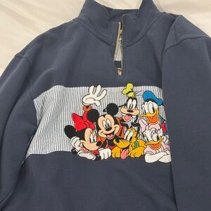 Disney Mickey Mouse and Friends 1/4 Zip Fleece Top